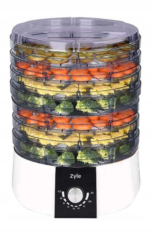 Food Dryer ZYLE 520W for Fruit Mushrooms 7 Sit TEMP ADJUSTMENT