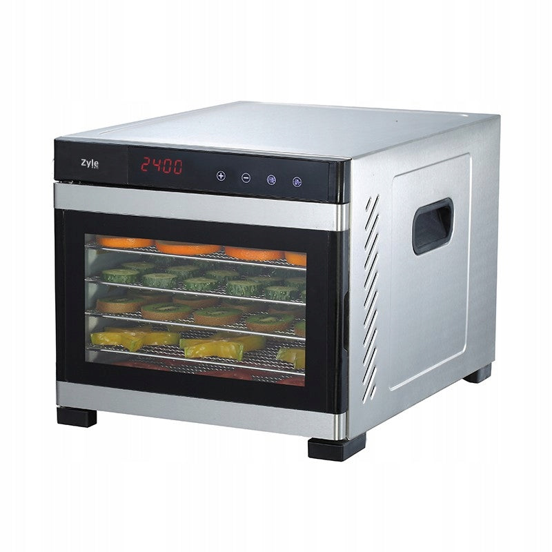 Food Dryer Zyle Professional Medium 6 trays stainless steel timer Brand Zyle