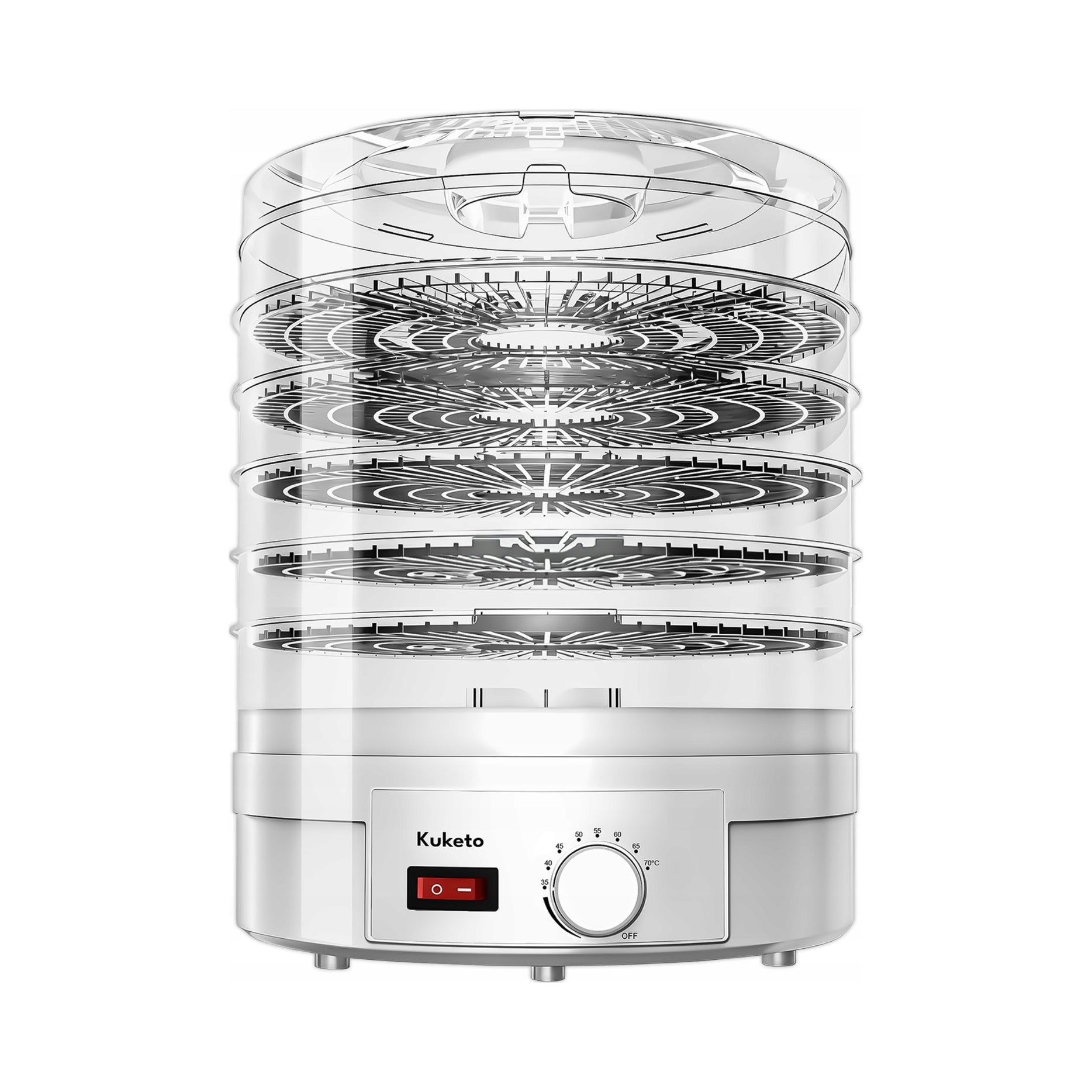 Food Dryer for Mushroom Fruit Vegetable Herbs Large 5 Sit 500W