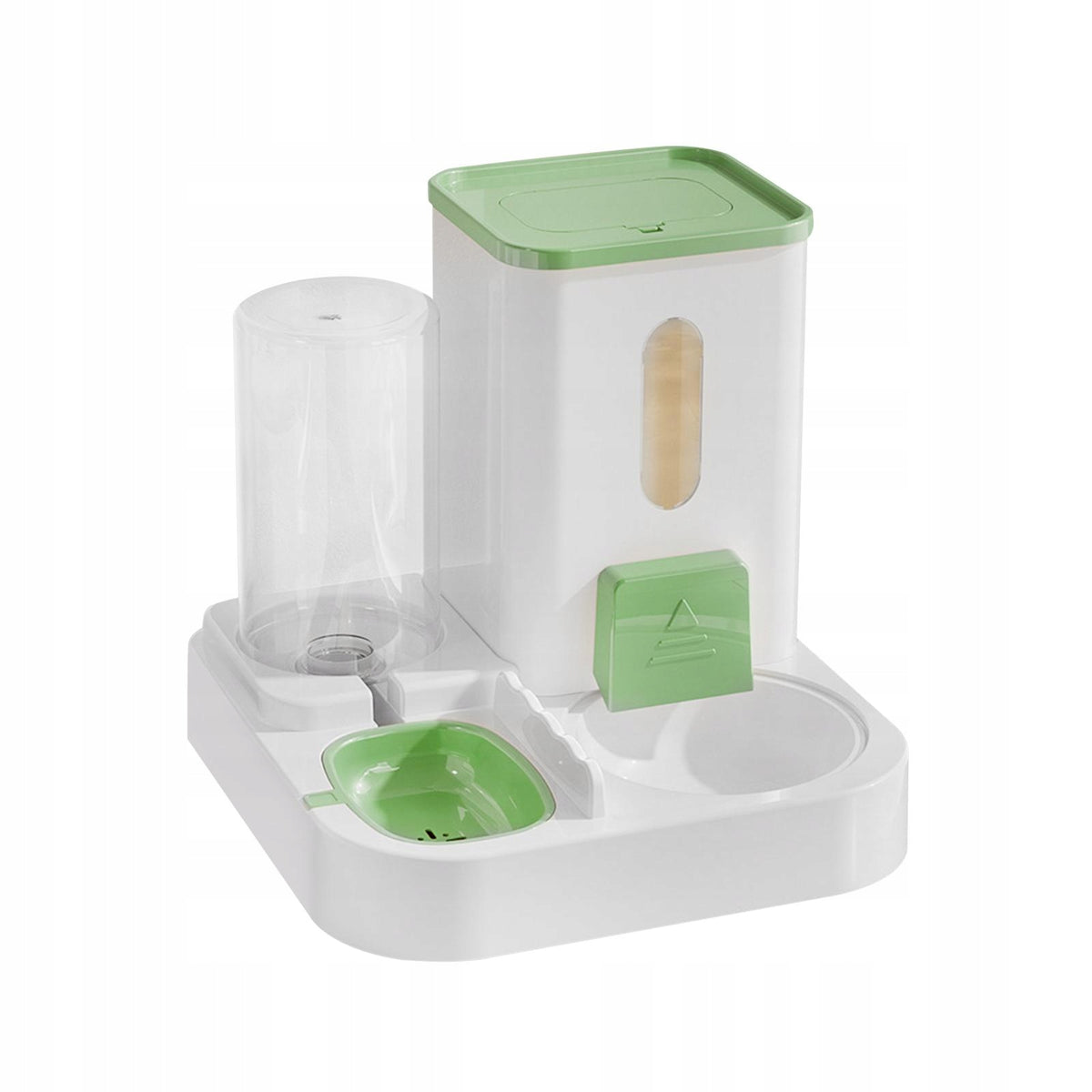 Food Feeder and Water Dispenser Puppy Feeder and Pet Dish for Rabbit Green