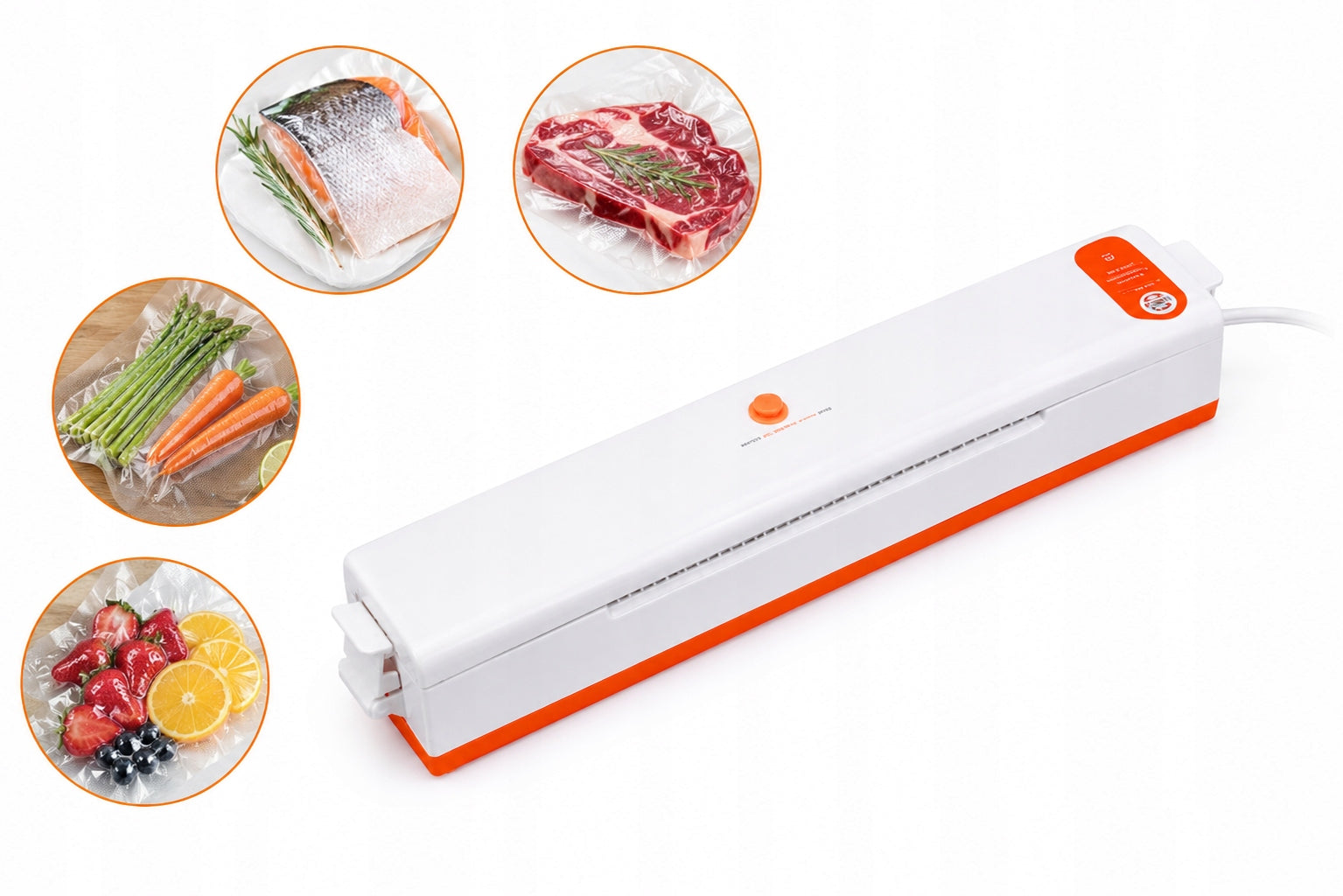 Food Packaging Vacuum Welding Machine White + 10 Bags Manufacturer code ZGRZEWARKA PRÓŻNIOWA