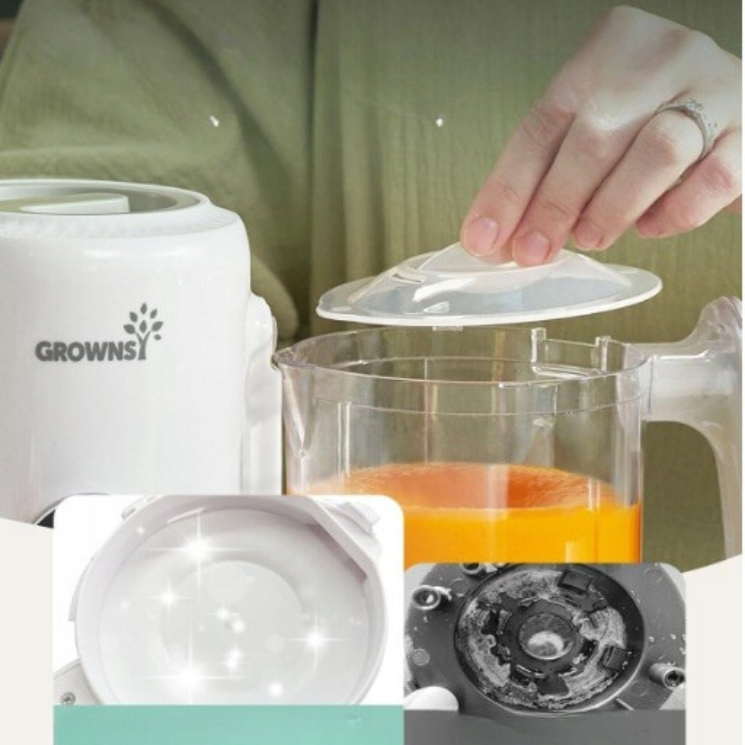 Food Processor 4in1 – Baby Steamer and Blender 330W - GROWNSY Brand no brand