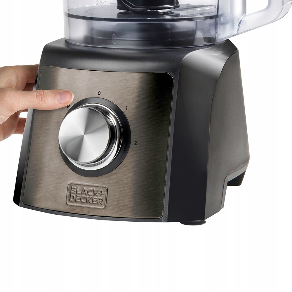 Food Processor Black-Decker BXFPA1200E 1200W silver/grey Manufacturer code BXFPA1200