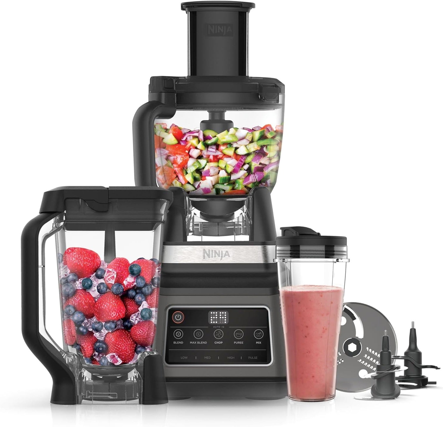 Food Processor Blende Mixerr 1200W Auto-IQ 3in1 2.1L Ninja BN800EU