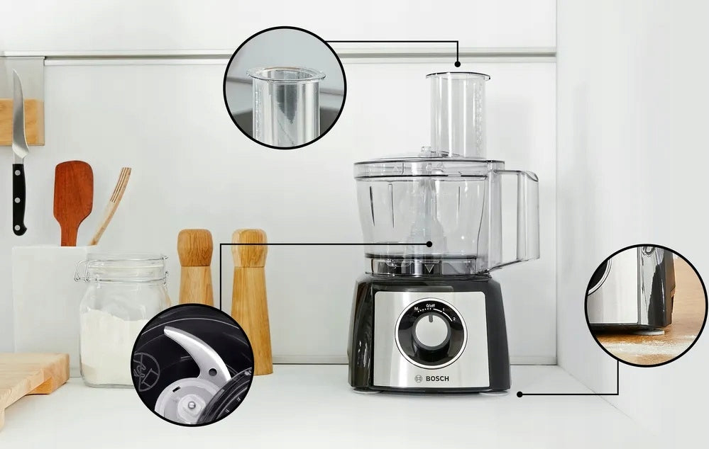 Food Processor Bosch MultiTalent 3 Plus MCM3PM386, 900 W, black/silver Power rating 900 W
