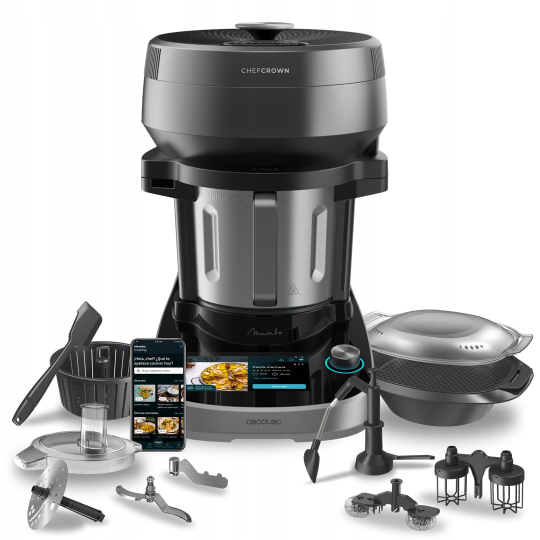 Food Processor Cecotec Mambo CooKing Unique Adds Ingredients! 45Functions Brand Cecotec