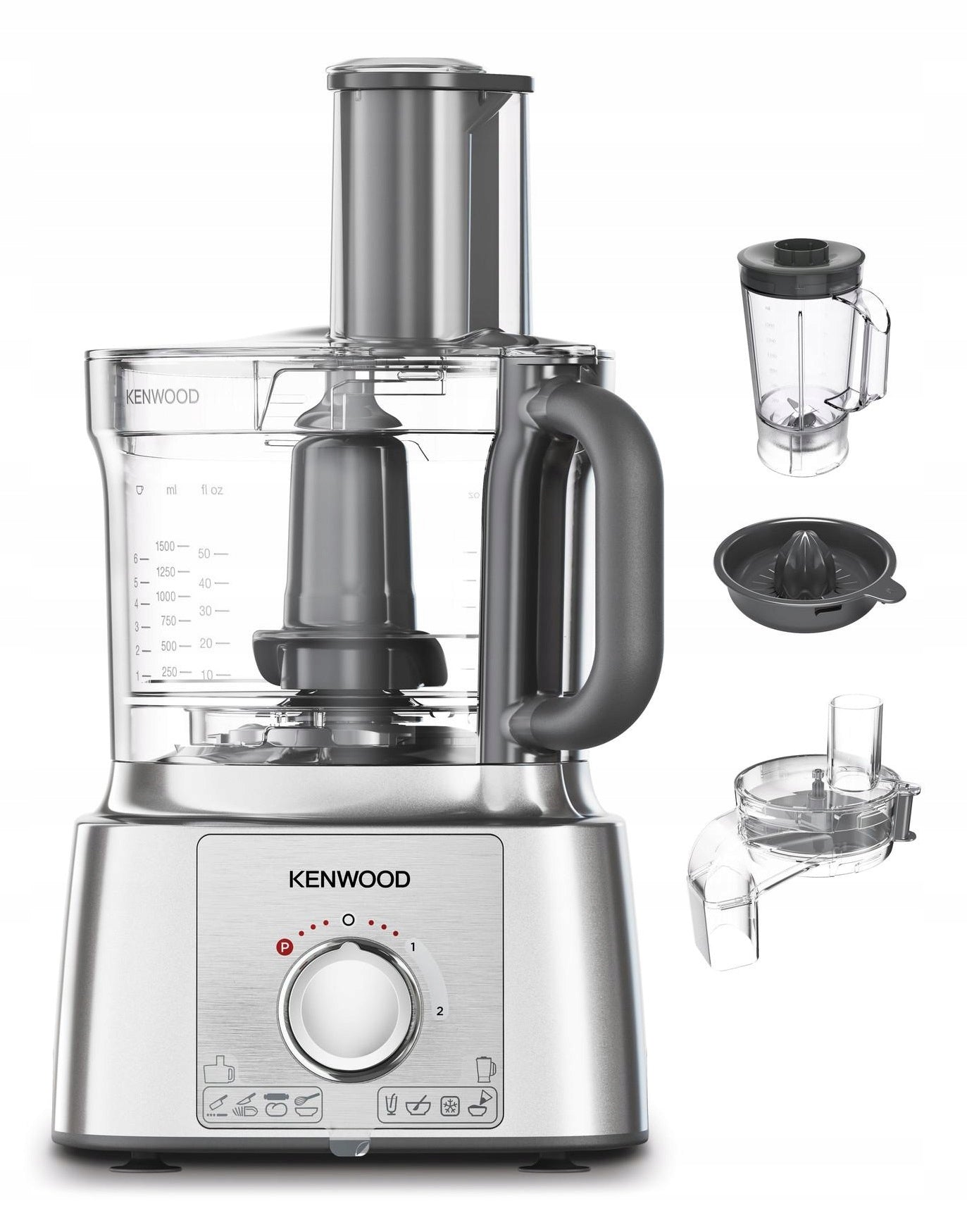 Food Processor Kenwood FDP65.820S 1000 W silver/grey