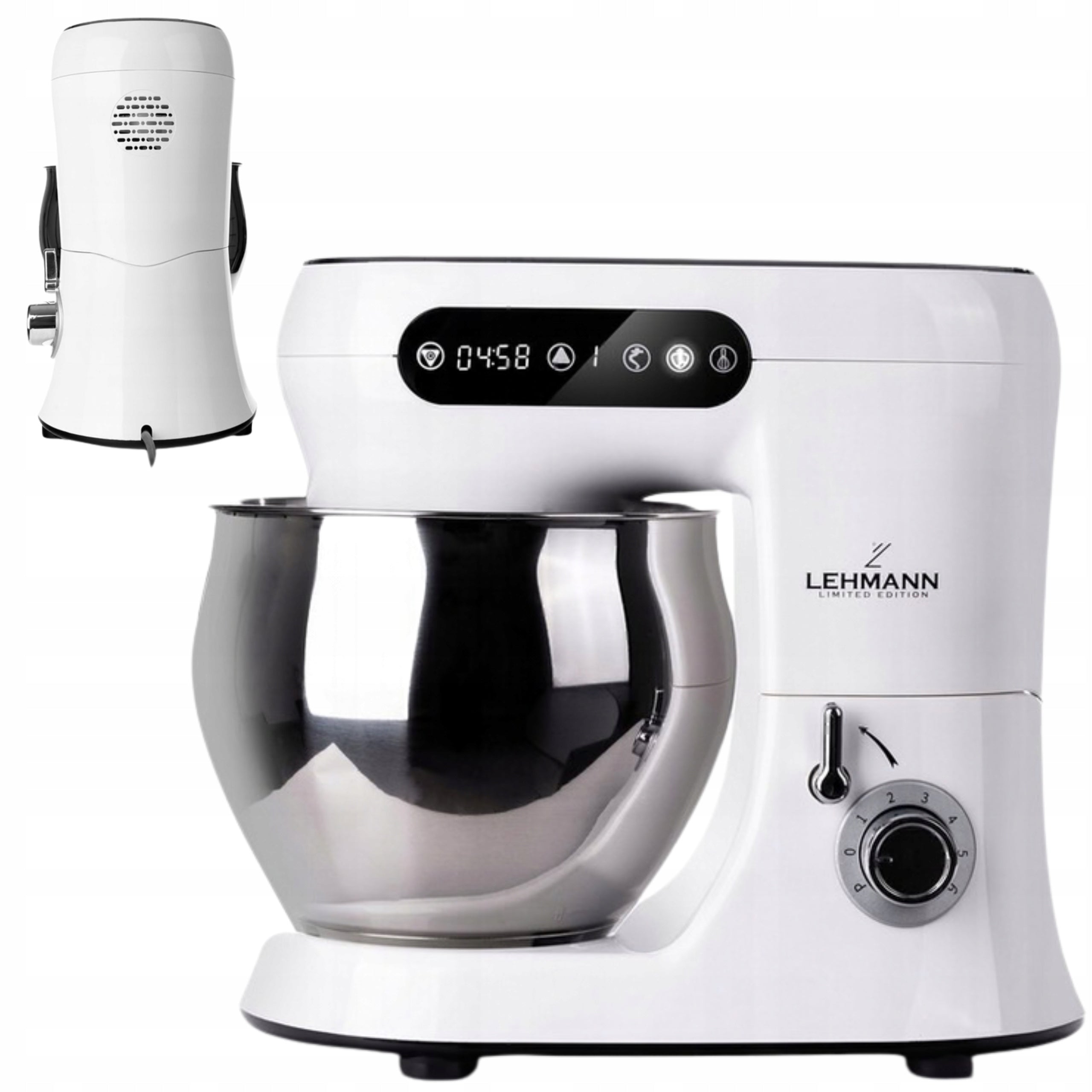 Food Processor Lehmann Hyssop v2 Pulse Mode 6 Speeds 5L White 1300W