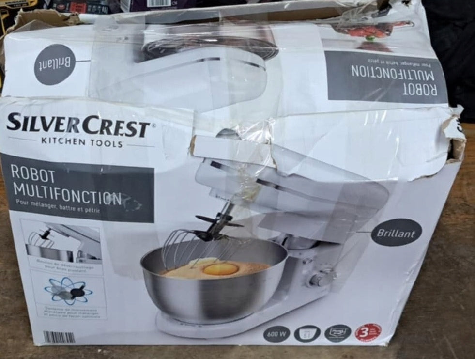 Food Processor Mixer Cake Crimper 3in1 SilverCrest SKM 600 C2 600 W Brand SilverCrest