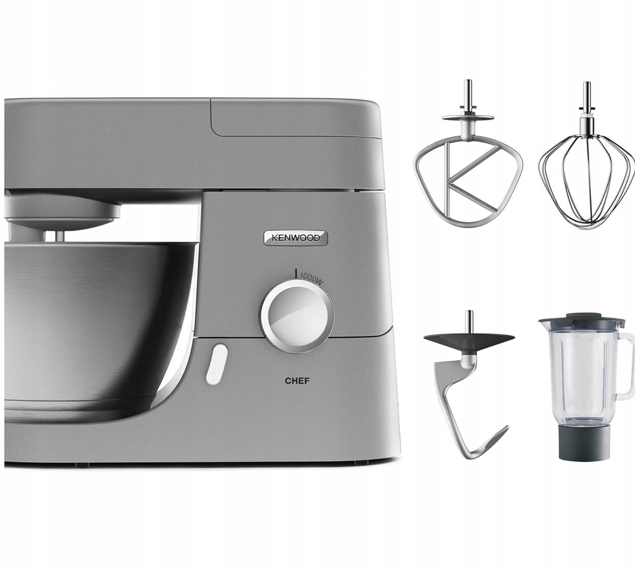 Food Processor Planetary Blender Malakser Kenwood KVC Chef 1000W Power rating 1200 W