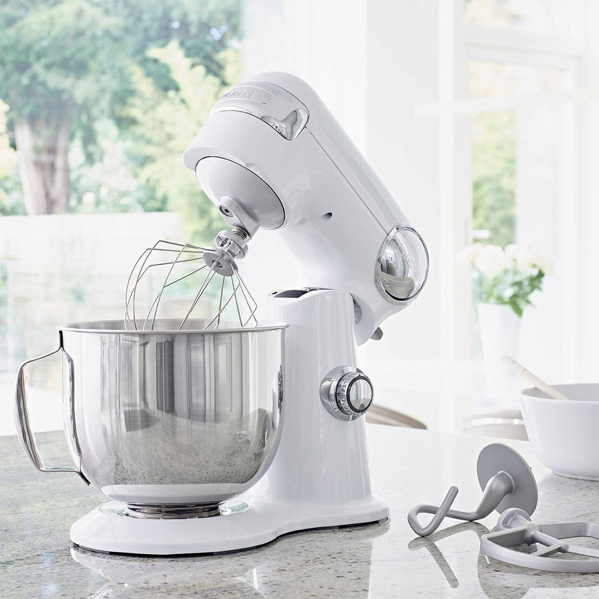 Food Processor Planetary Mixer Cuisinart SM50WHE 5.2L Steel Bowl 500W Brand Cuisinart