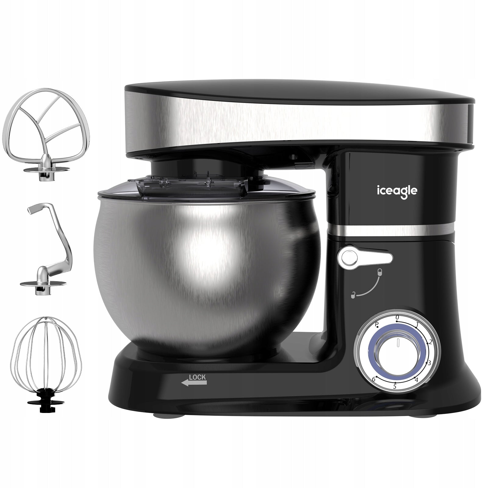 Food Processor Planetary Mixer Iceagle 1500W 6L