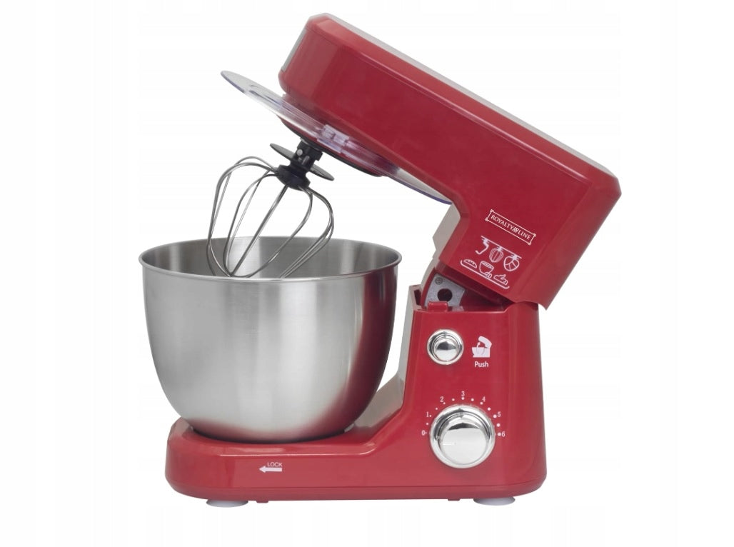 Food Processor Planetary Mixer Royalty Line 4 L1000 W 6 Gears Red