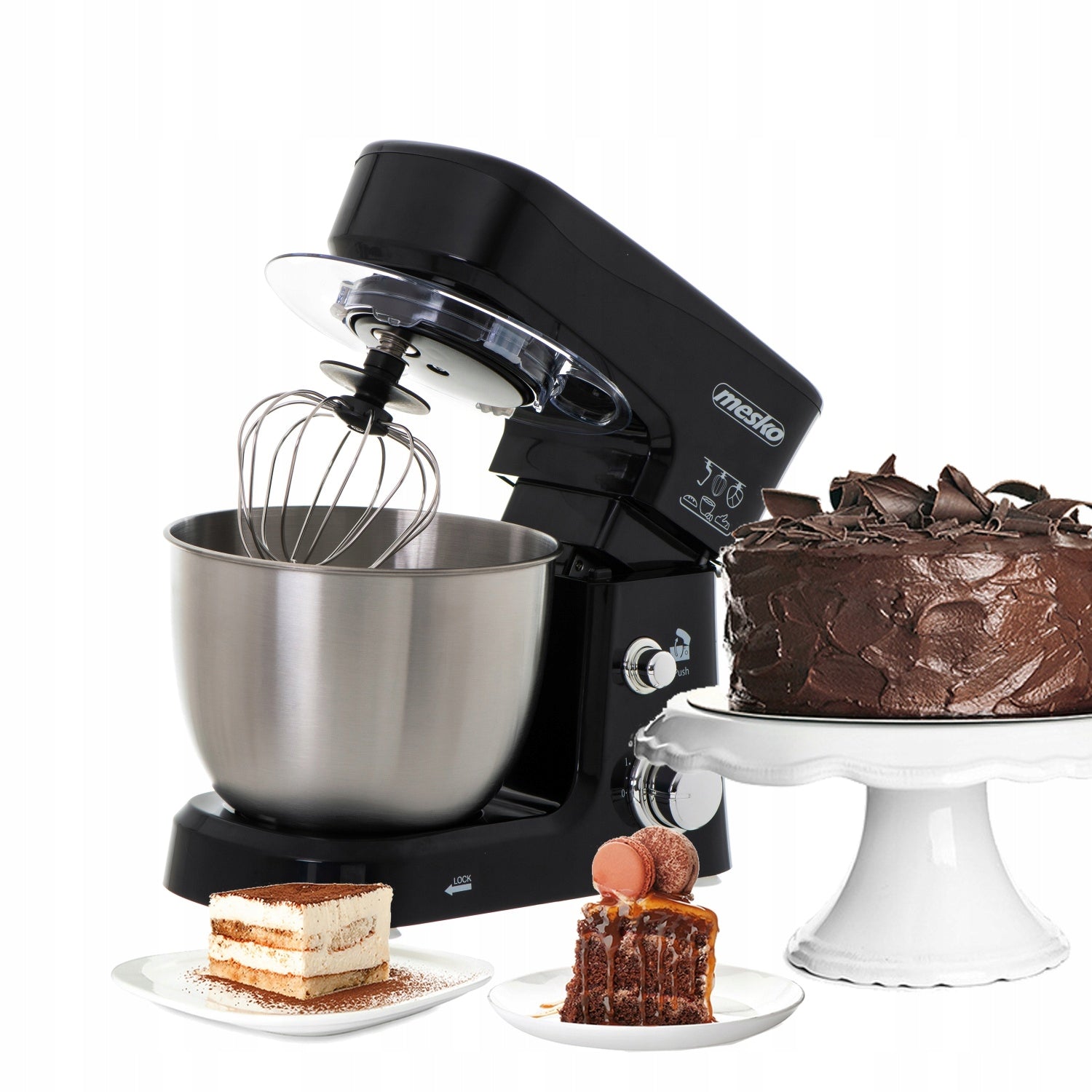 Food Processor Planetary Mixer Strong 1200W Bowl Steel 3,5L 3 Stirrers Packaging status original