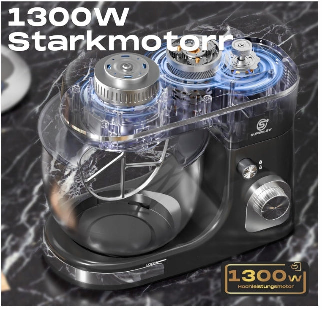 Food Processor Planetary SUPERLEX SM-6461 Mixer Black 1300W 5L Manufacturer code SM-6461