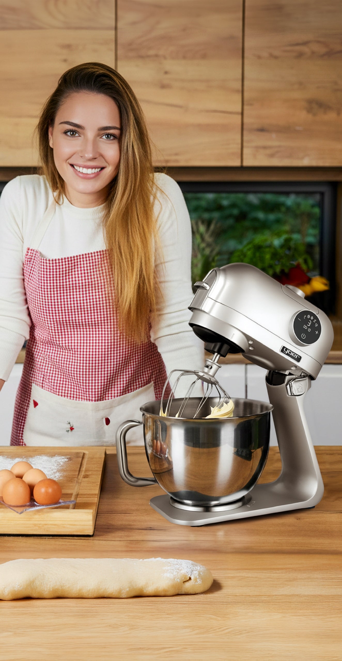 Food Processor Planetary Yoer Multifunctional 2200W Bowl 5,5L +39 ELEMENTS Packaging status original