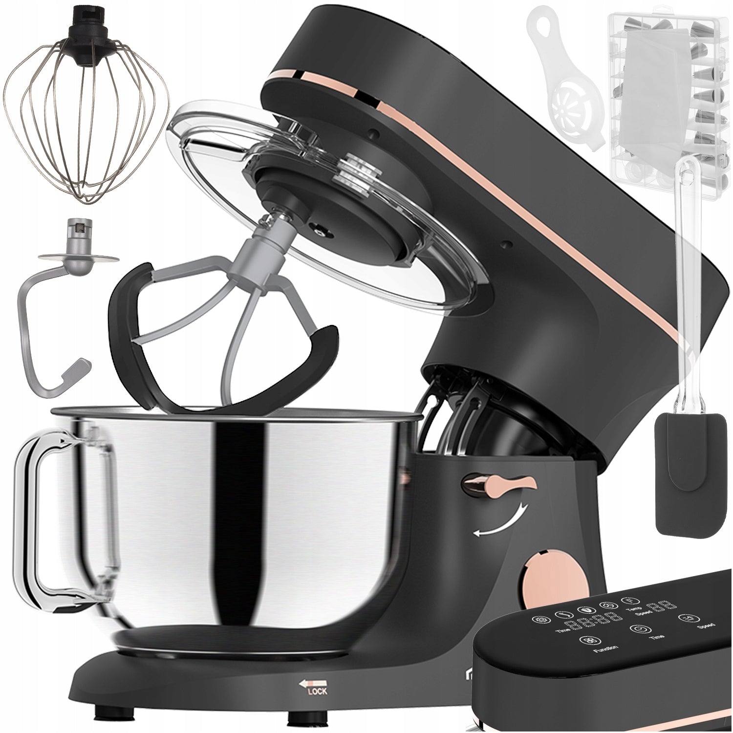 Food Processor Ruhhy Planetary Robot with Heating Bowl 2000 W grey