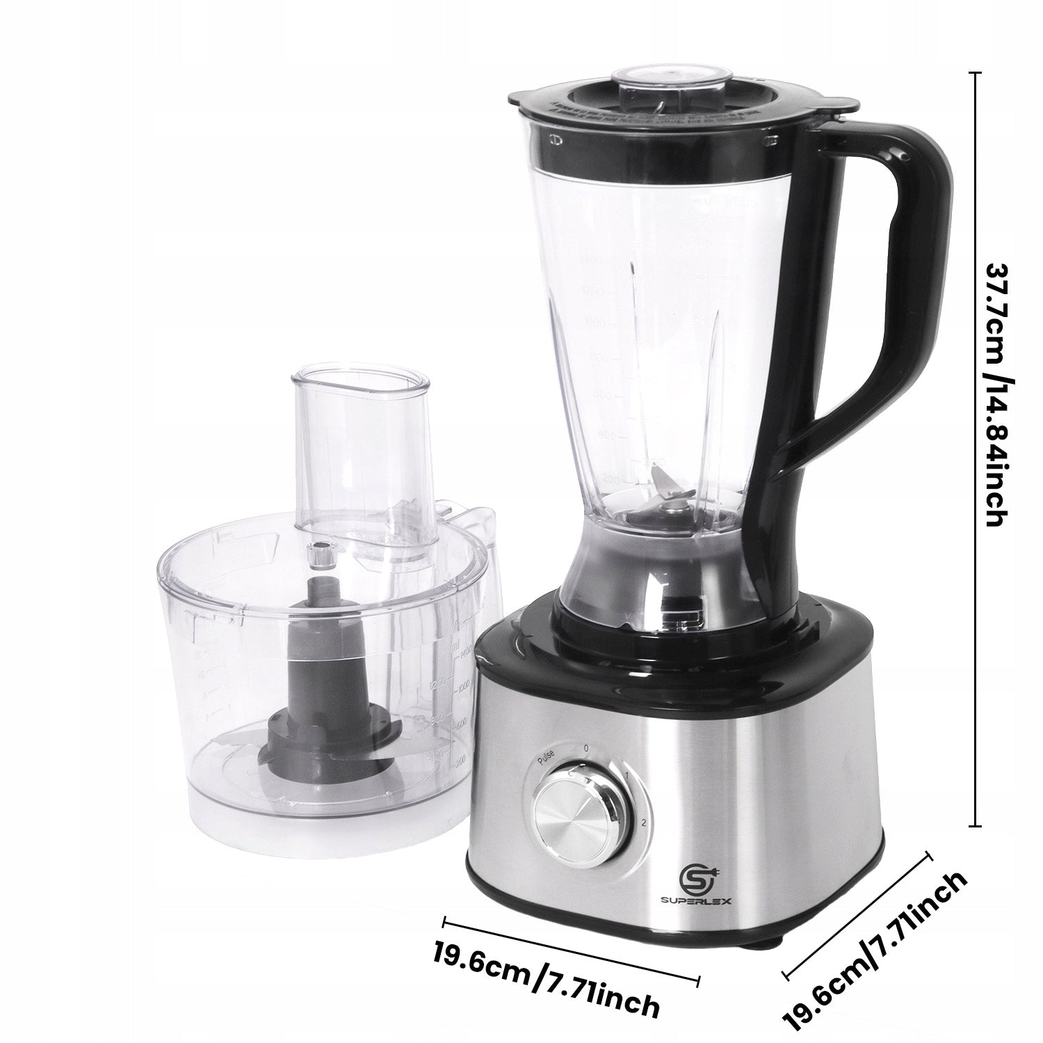 Food Processor SUPERLEX FP9079E-GS Grater Slicer Silver 1.75L 1000W Manufacturer code FP9079E-GS