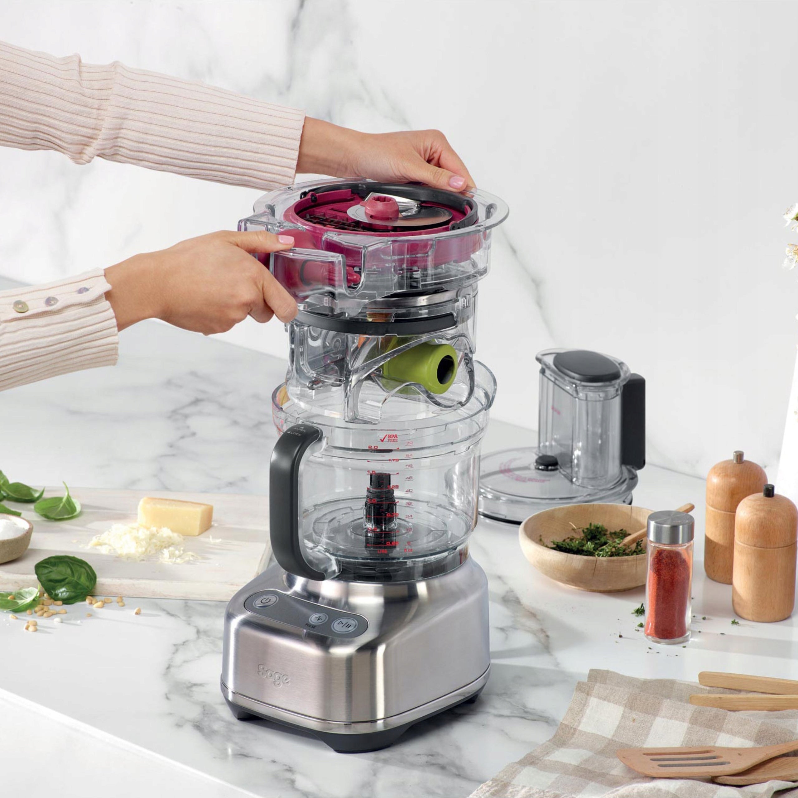 Food Processor Sage SFP638BSS the Paradice 9 Slicer 650W Brand Sage