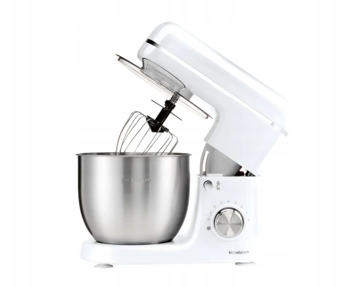 Food Processor Silvercrest SKM 600W Planetary Mixer Multifunctional White