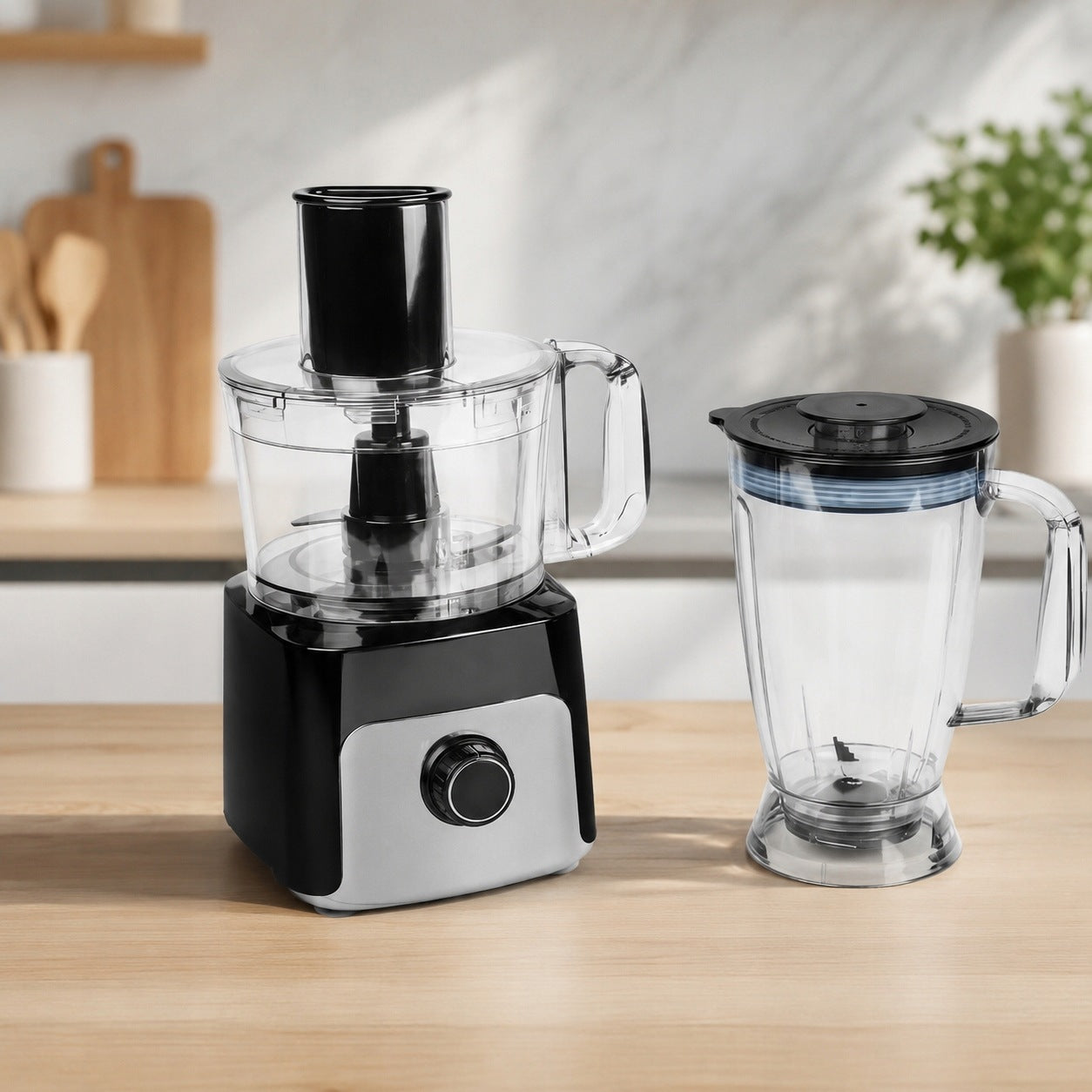 Food Processor Slicer BLENDER Juicer MEDION MD15482 500W Black Brand Medion