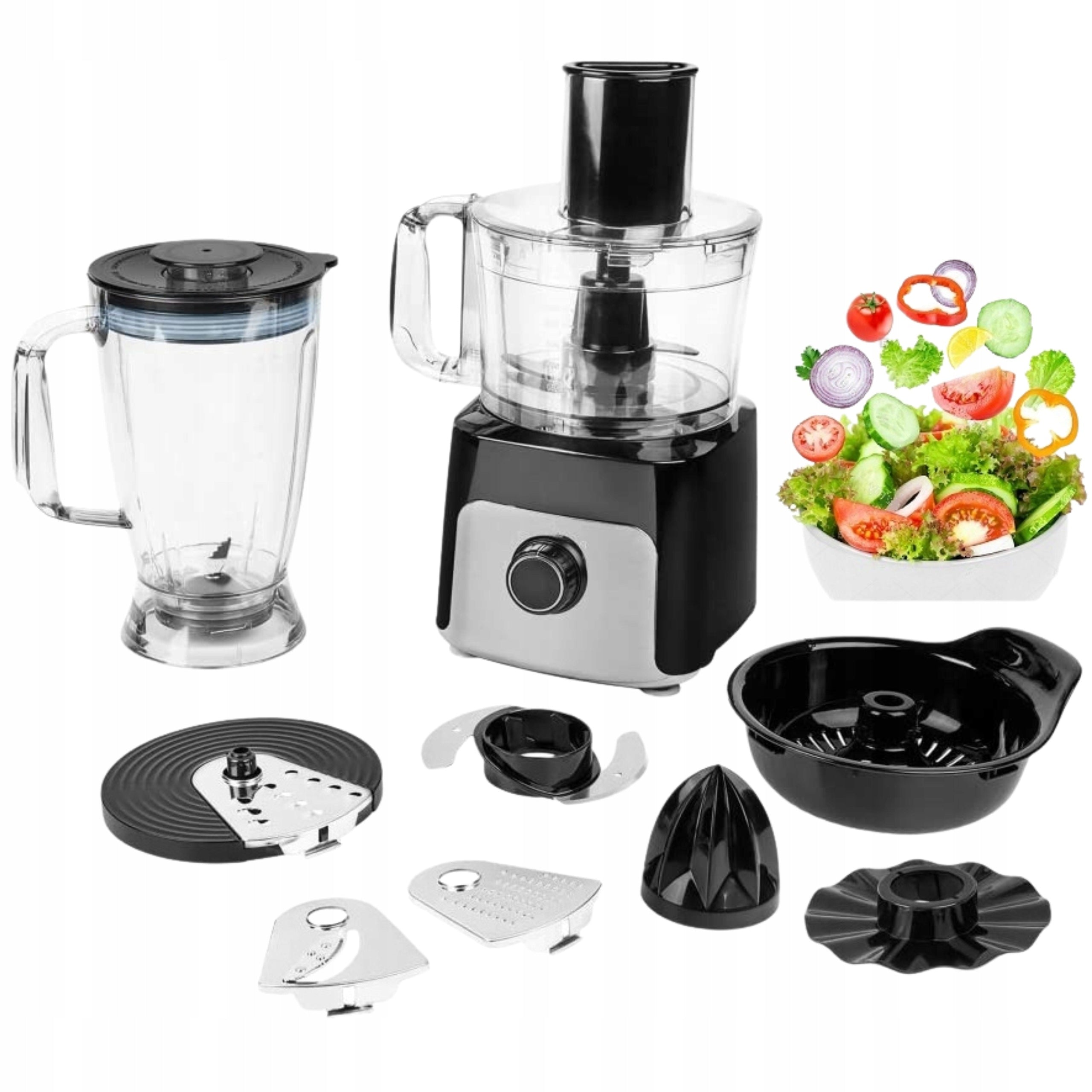 Food Processor Slicer BLENDER Juicer MEDION MD15482 500W Black