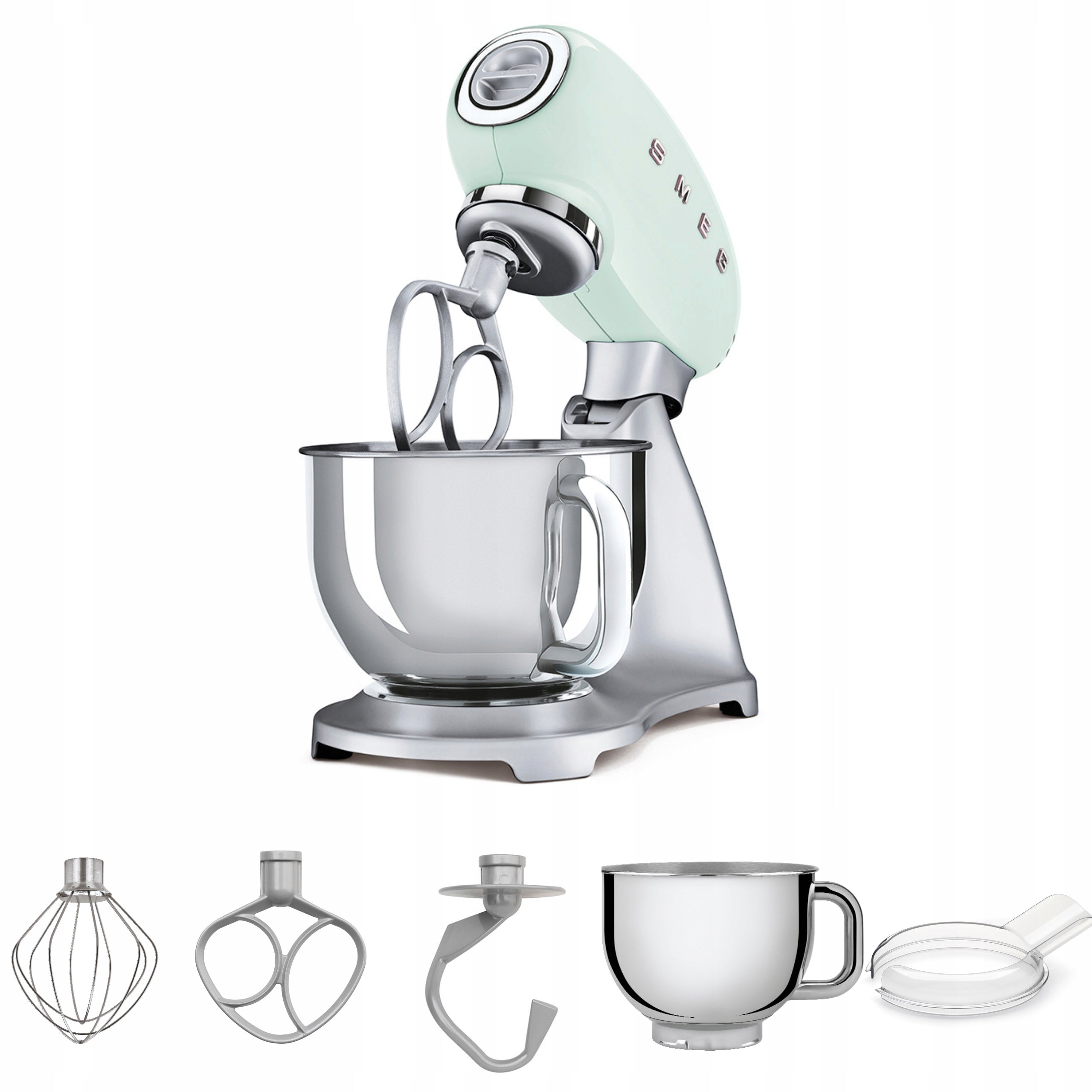 Food Processor Smeg SMF02PGEU 800 W green 50's Style Manufacturer code SMF02PGEU