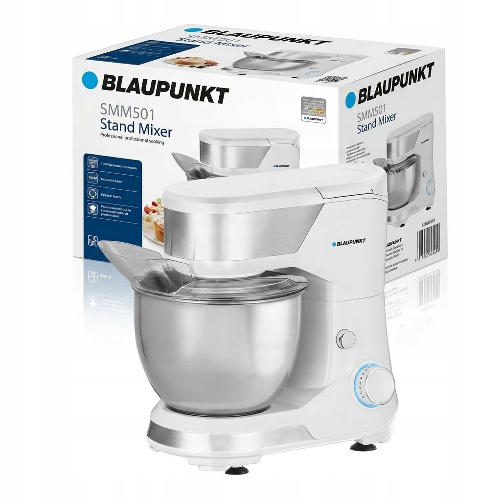 Food Processor Strong Blaupunkt SMM501 1500W Bowl 5L Beater + Stirrer + Hook