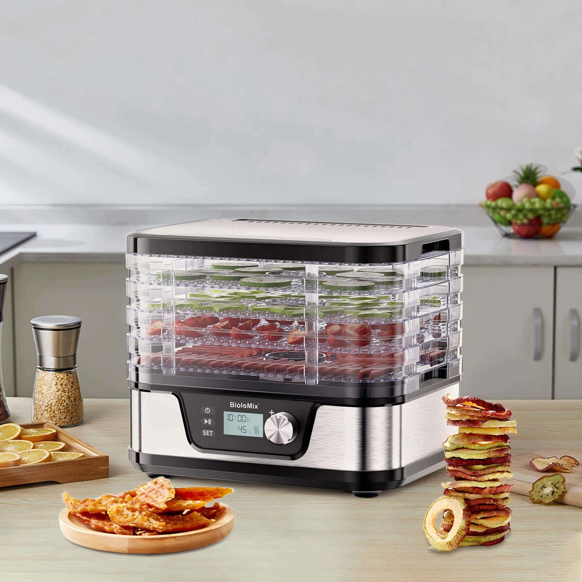 Food Suction Machine BioloMix BFD1300 5 Tray BPA Free Temp Adjustment Packaging status original
