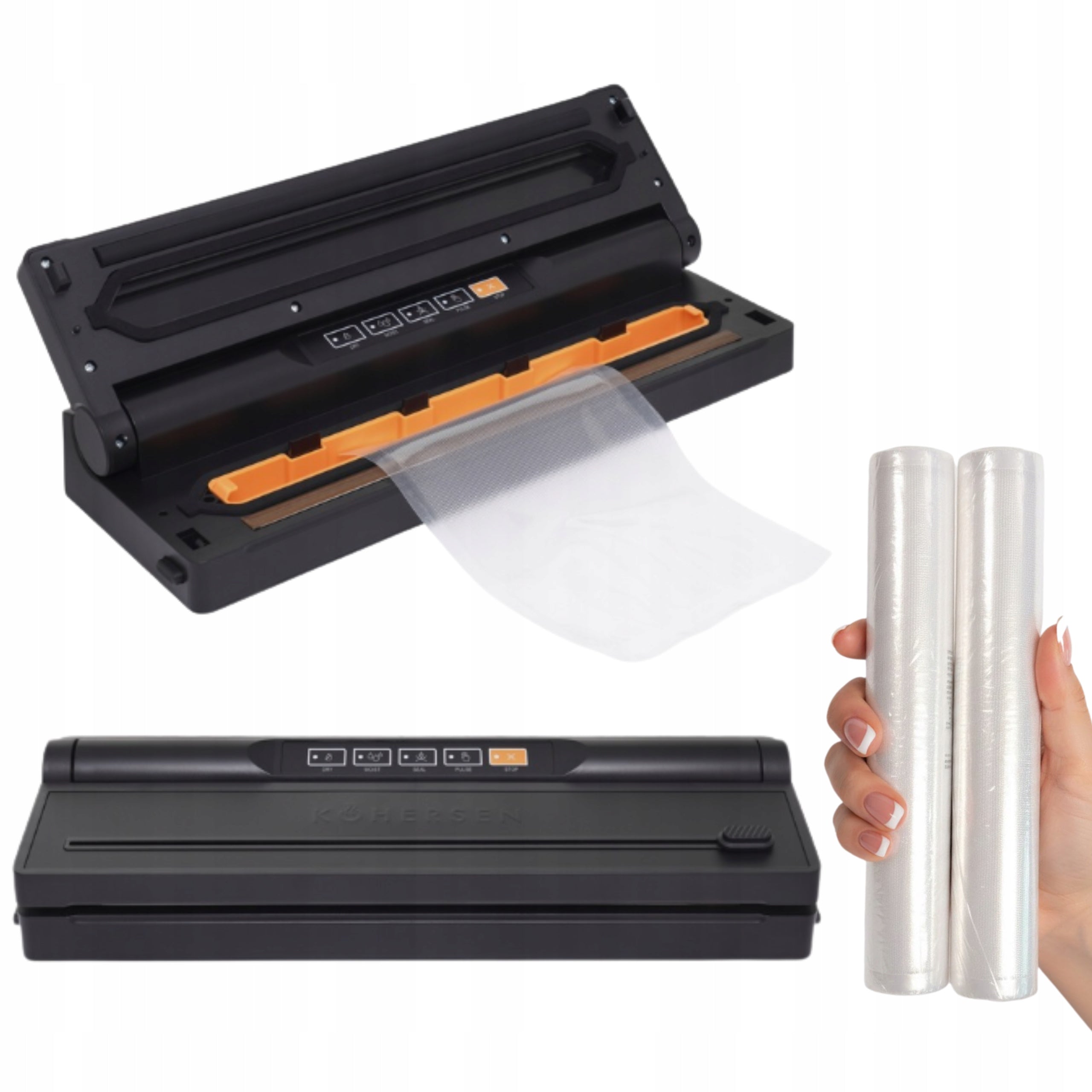 Food Vacuum Welding Machine with Packing Film 2pcs Kohersen Compact