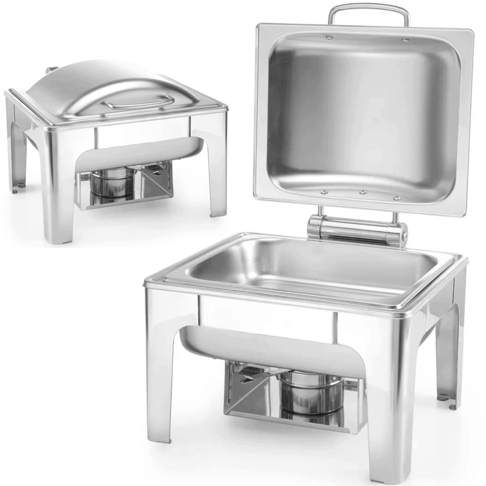 Food Warmer for Candle Paste Satin Steel GN 1/2