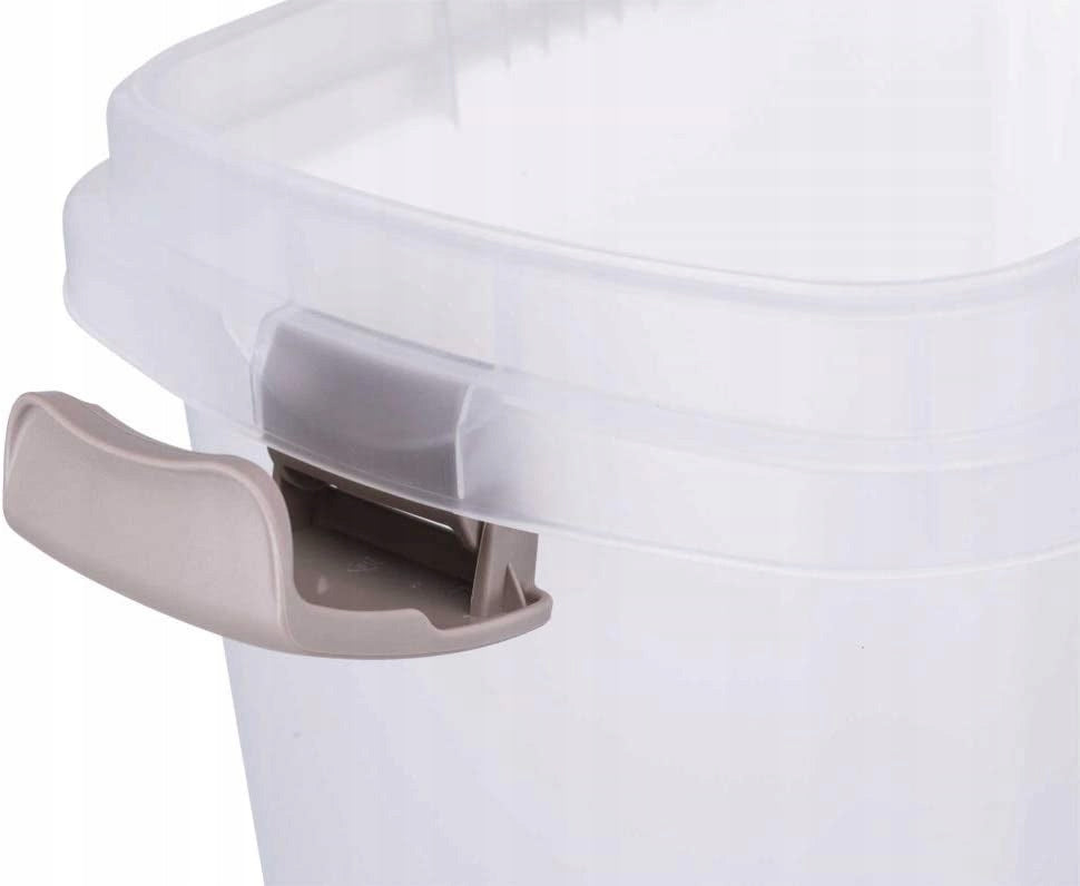 Food container 25 l / 24 × 51 × 39 cm transparent white Packaging status original