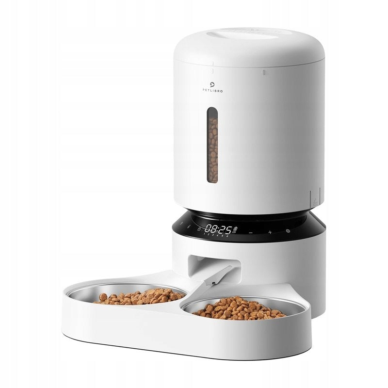 Food dispenser PETLIBRO Granary 5l with double bowl (white) Petlibro Kind automatic feeder