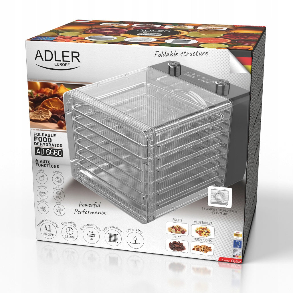 Food dryer Adler 600 W 6 sieve temperature control