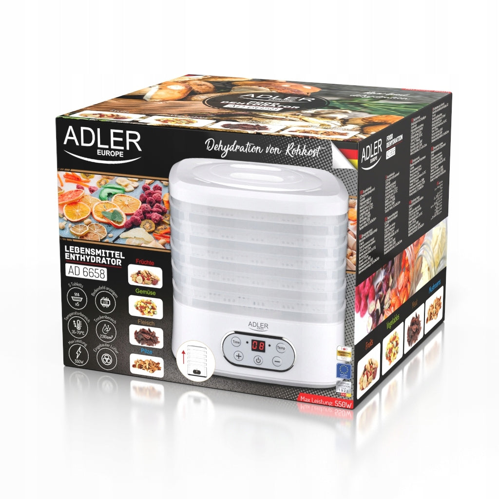 Food dryer Adler AD 6658 550 W Manufacturer code AD 6658
