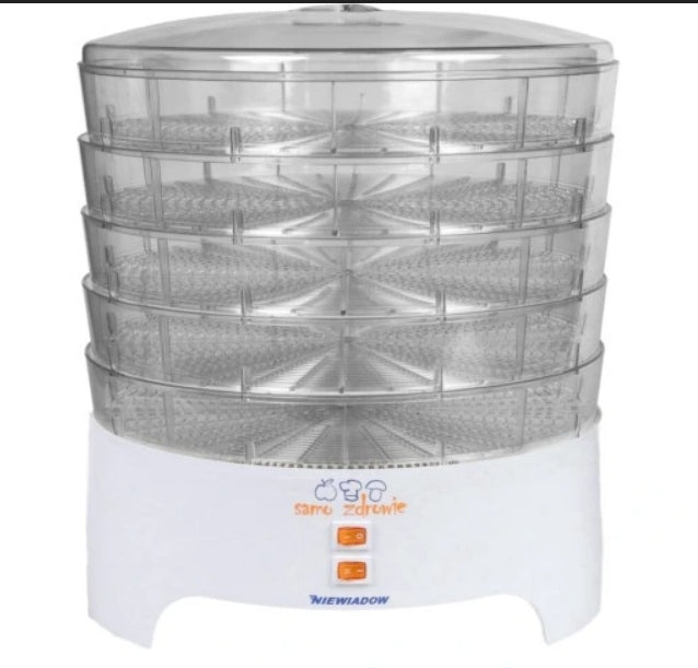Food dryer for vegetable mushrooms niewiadów 5 sieves 15 liters power 500 W Manufacturer code SUSZARKA DO GRZYBÓW