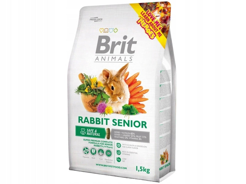 Food for rodents BRIT Rabbit Senior Complete 1.5 kg