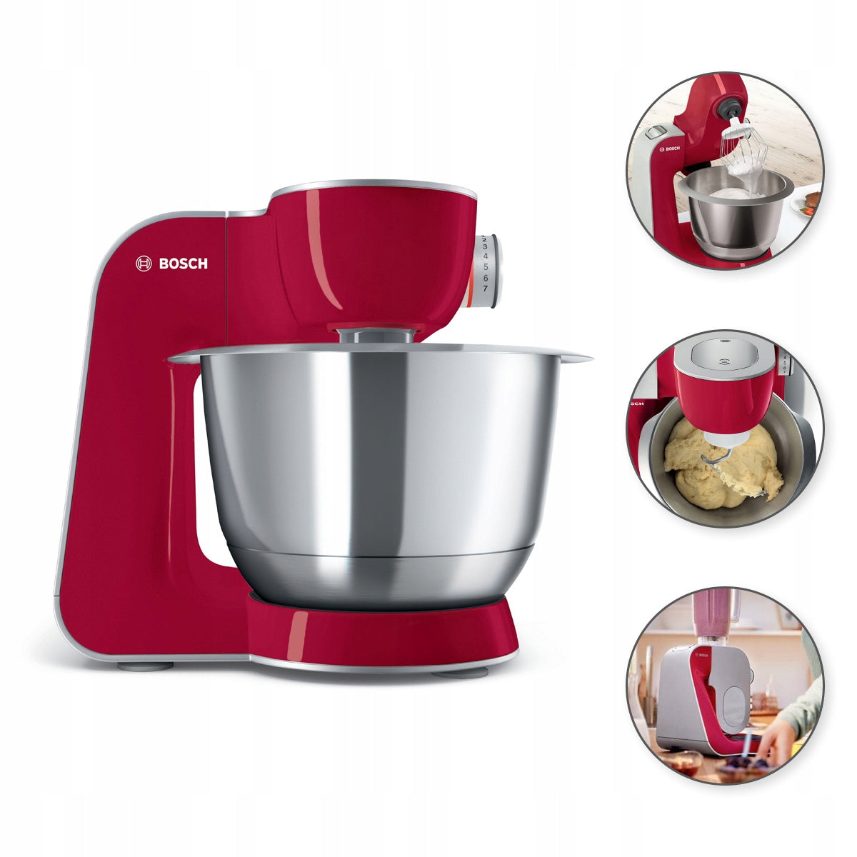 Food processor Bosch MUM58720 1000 W red Manufacturer code MUM58720