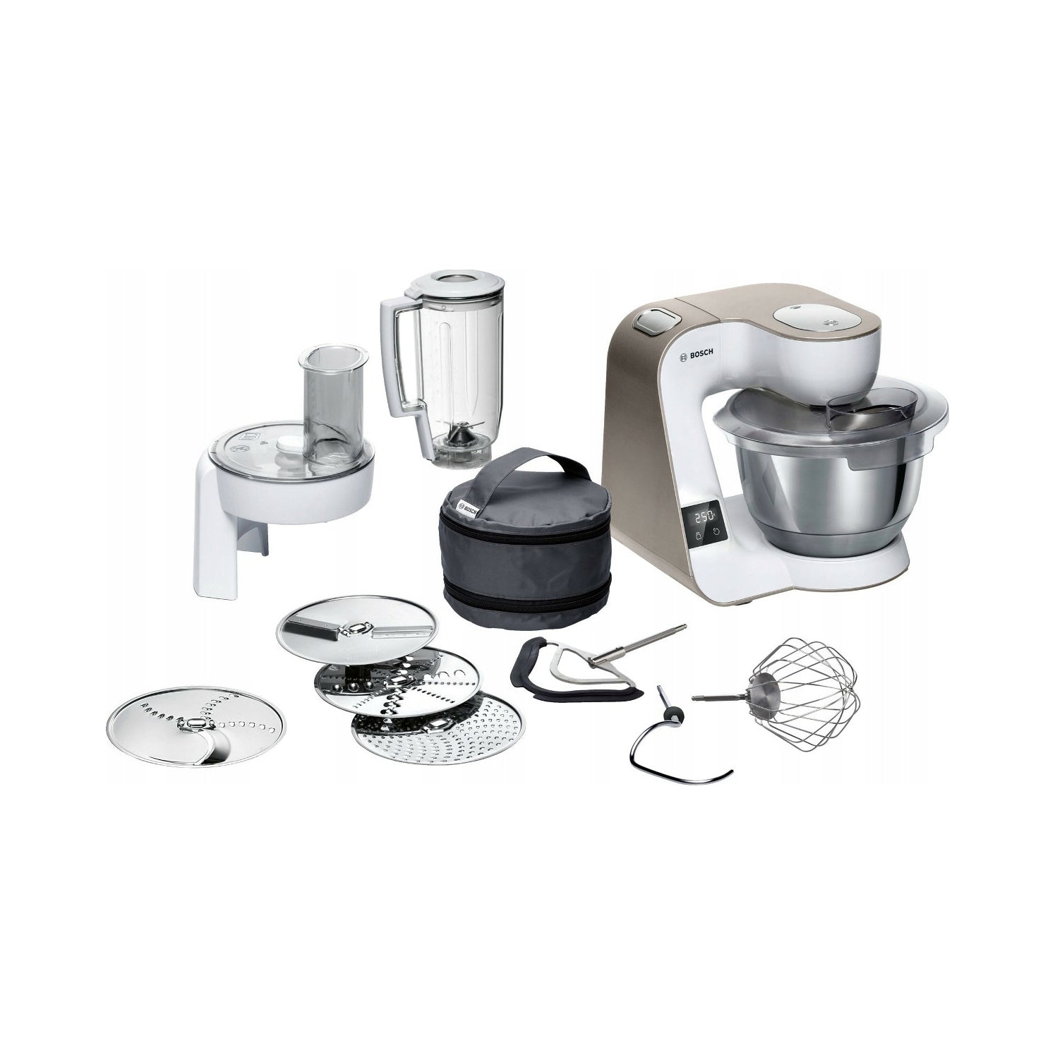 Food processor Bosch MUM5XW20 1000 W white built-in scale