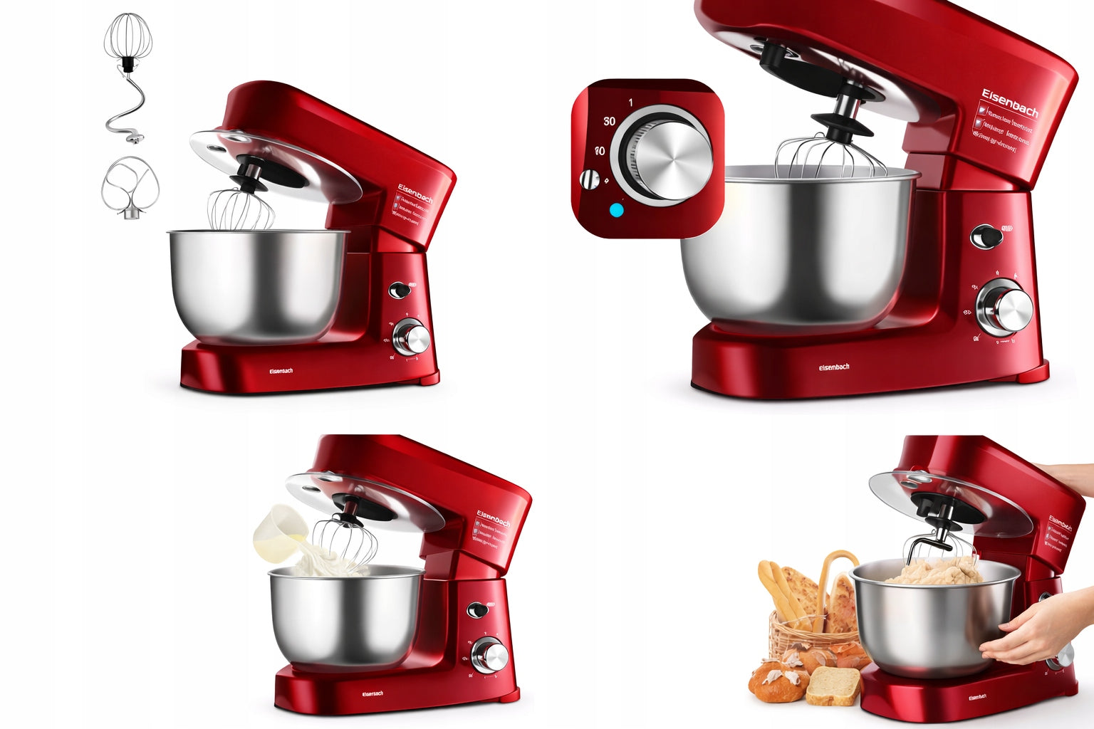 Food processor Eisenbach Professional 1200W red 3,5L