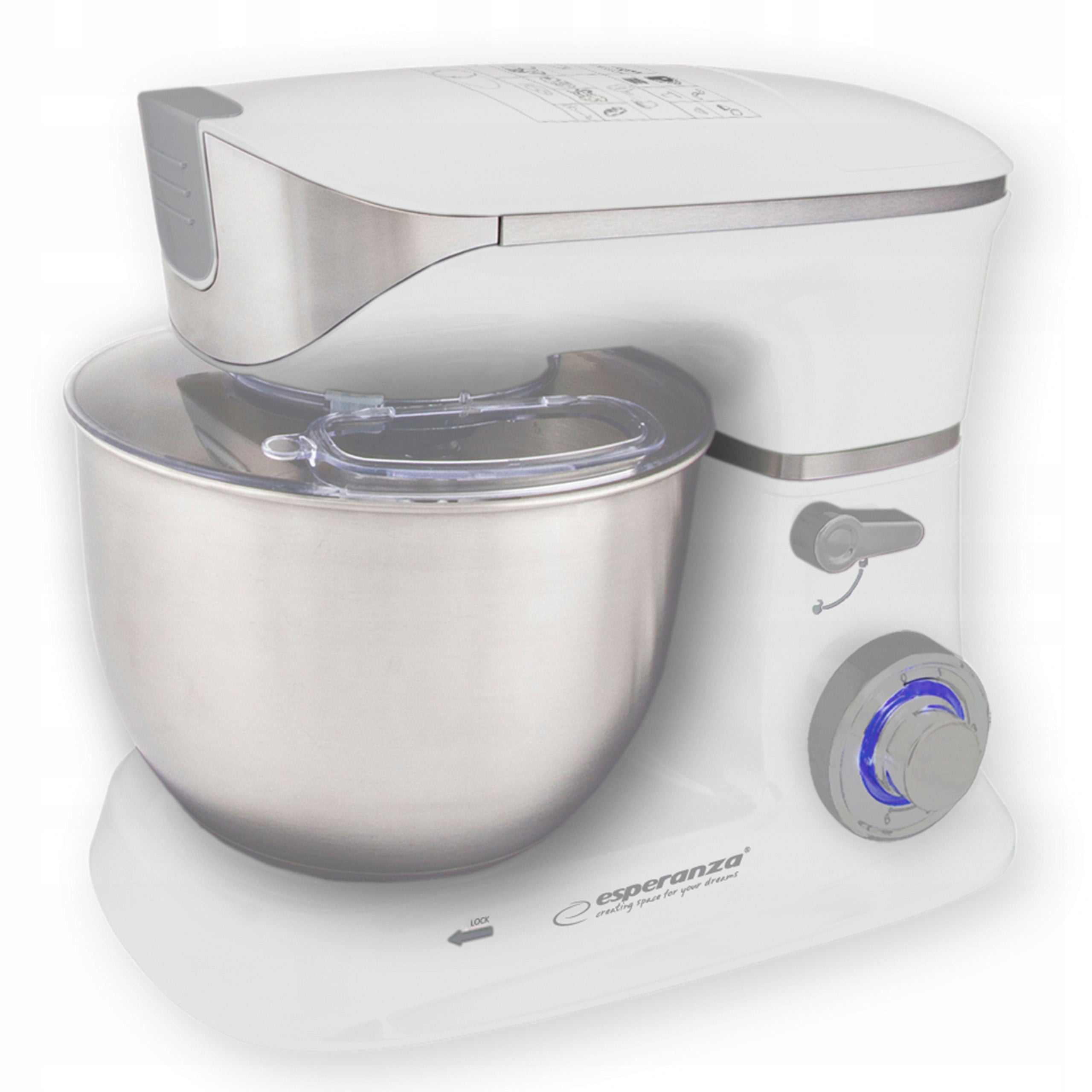 Food processor Esperanza EKM.025. 1000 W white