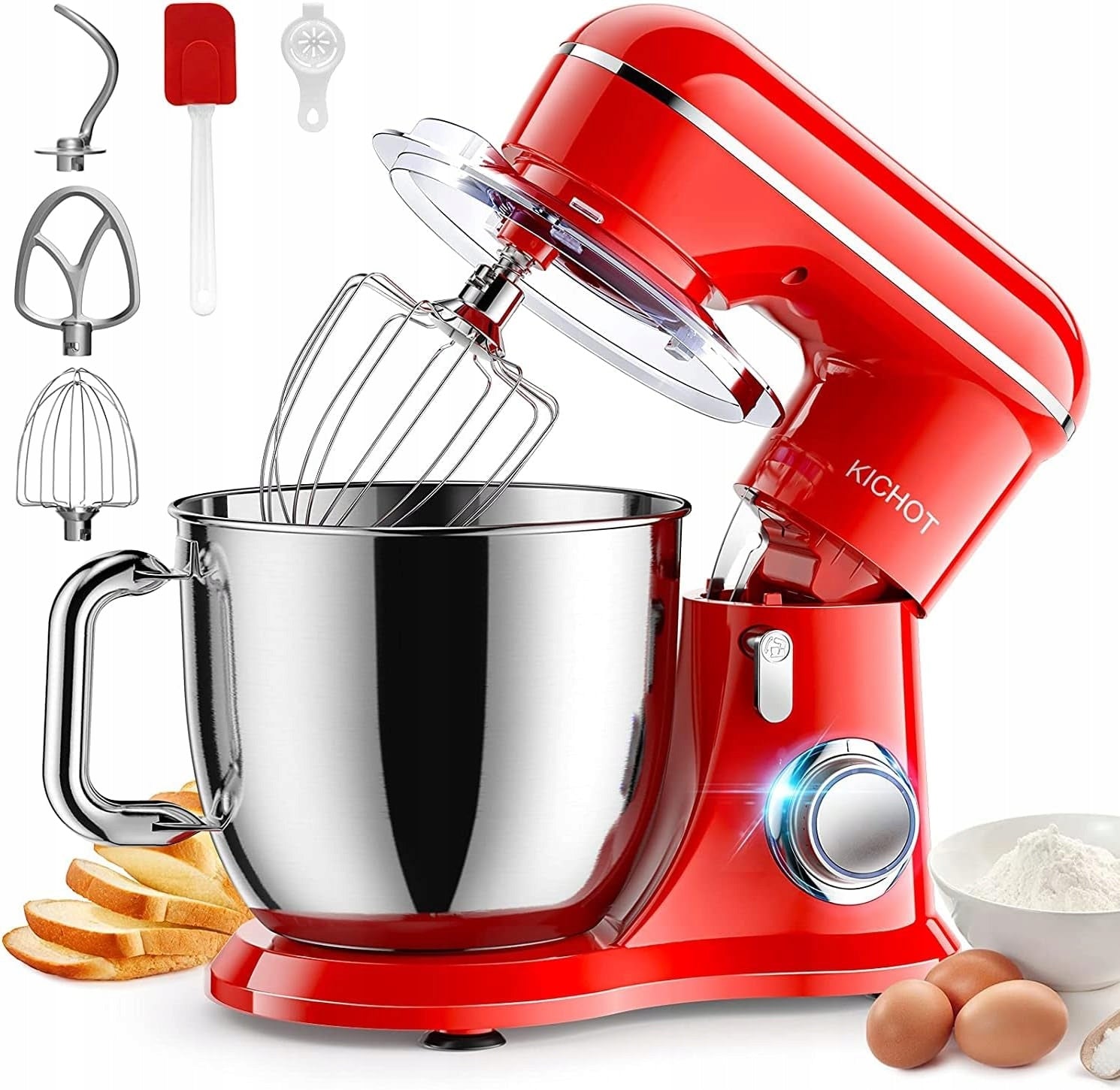 Food processor KICHOT SM-1533 1300 W red 10 gears, 4.5L