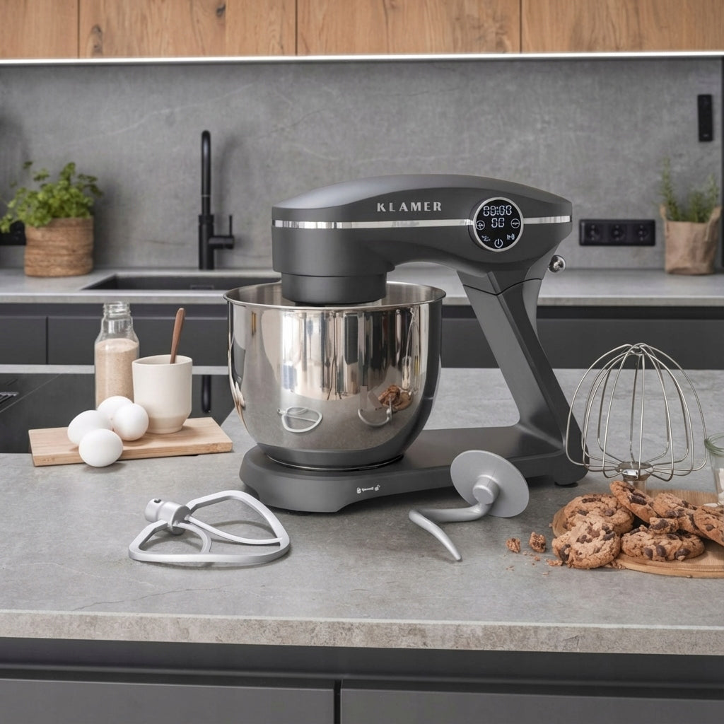 Food processor KLAMER 1800W, dough kneading mixer with 6-liter mi Model Robot kuchenny