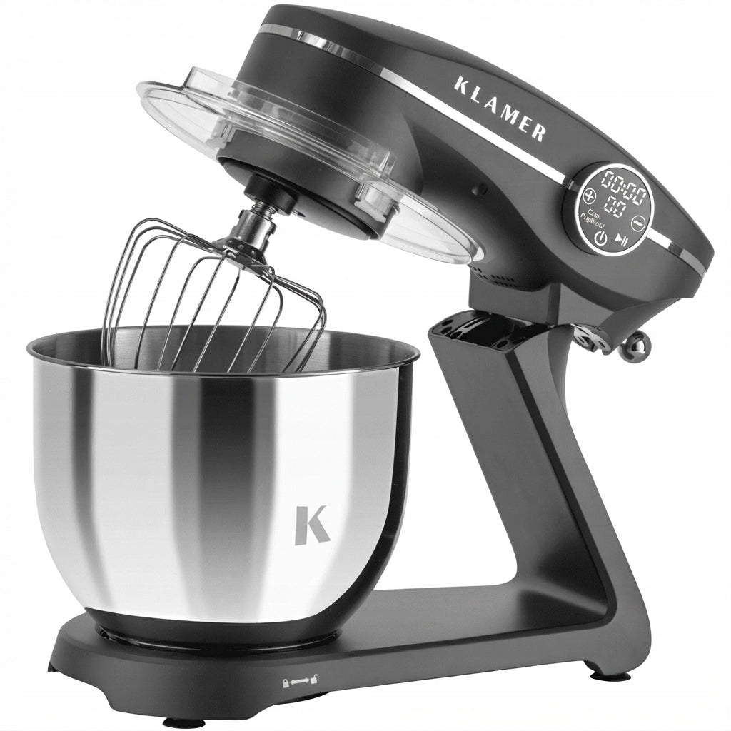 Food processor KLAMER 1800W, dough kneading mixer with 6-liter mi Packaging status original
