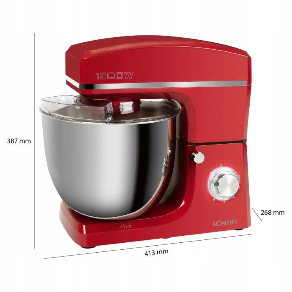 Food processor KM 6036 red BOMANN Power rating 1500 W