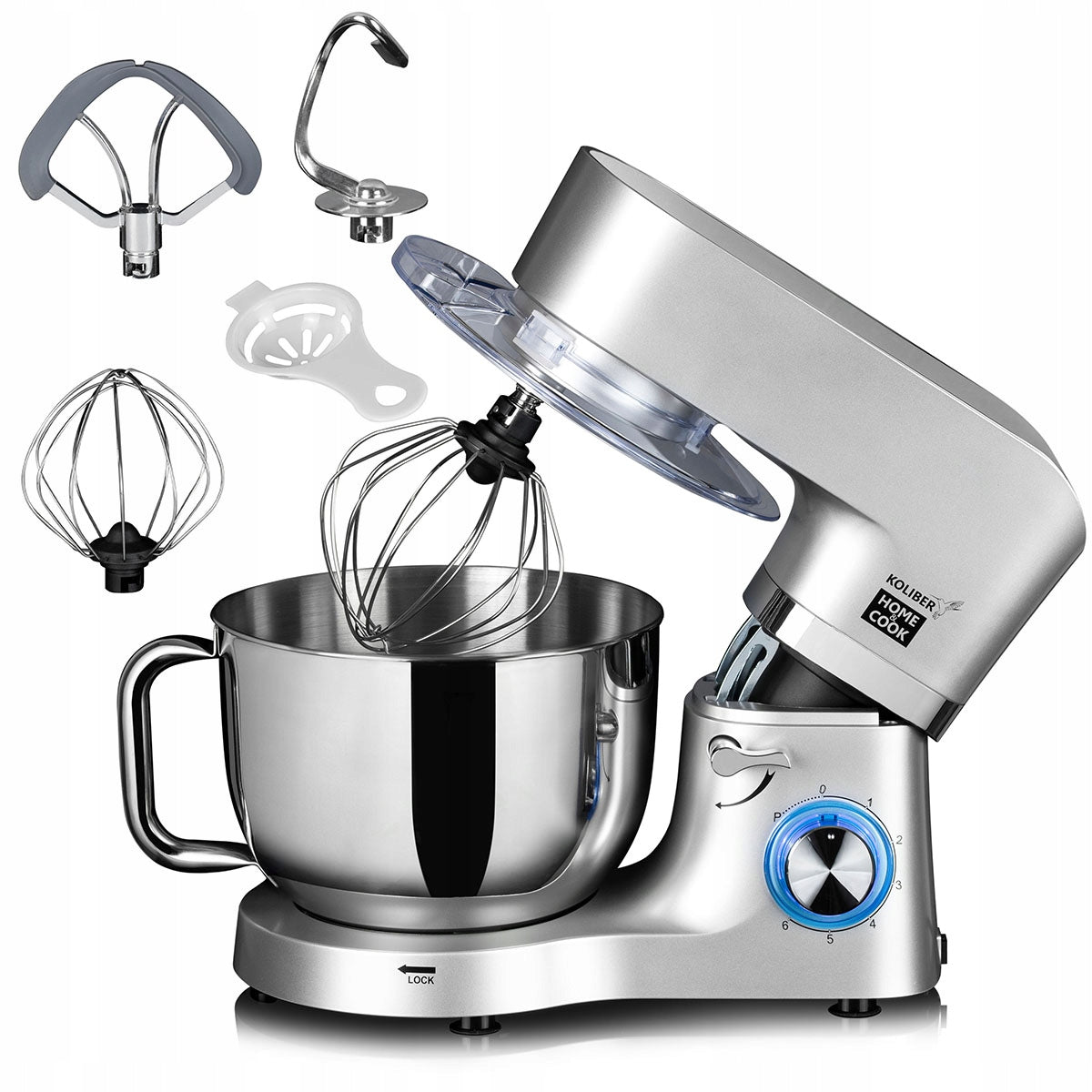 Food processor Koliber ROBOMAX X-3200-W 2000 W silver/grey