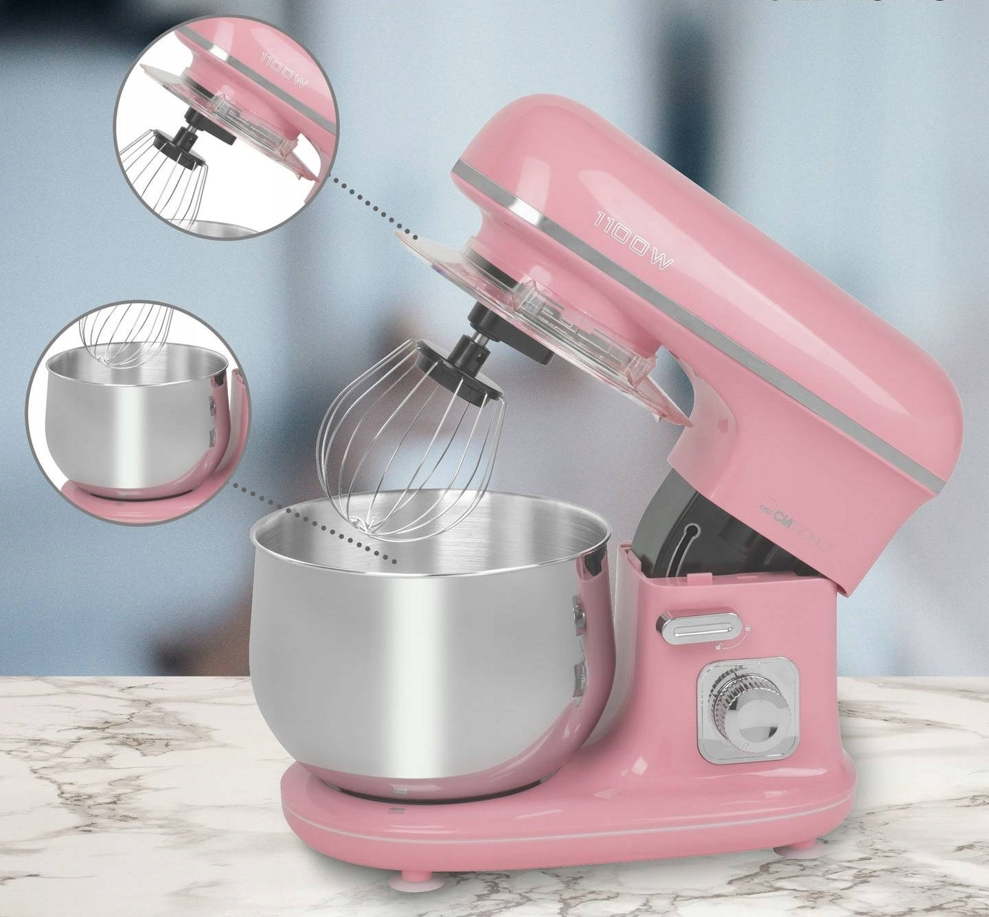 Food processor PLANETARY MIXER for kneading dough 1100W 5L Brand Clatronic