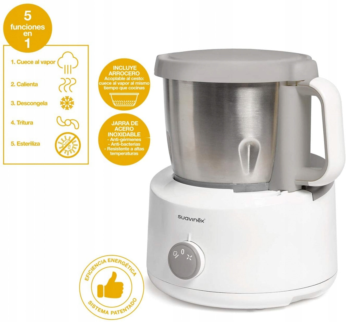 Food processor Suavinex Suvinex 240 W white Manufacturer code Suavinex