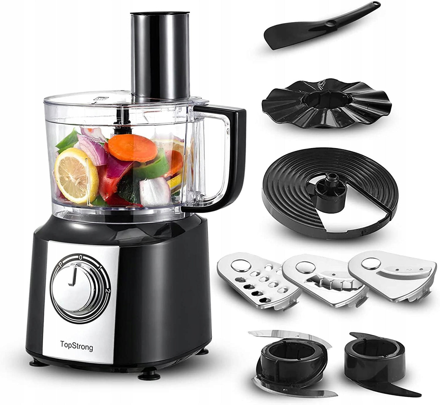 Food processor TopStrong FP201A 800 W black