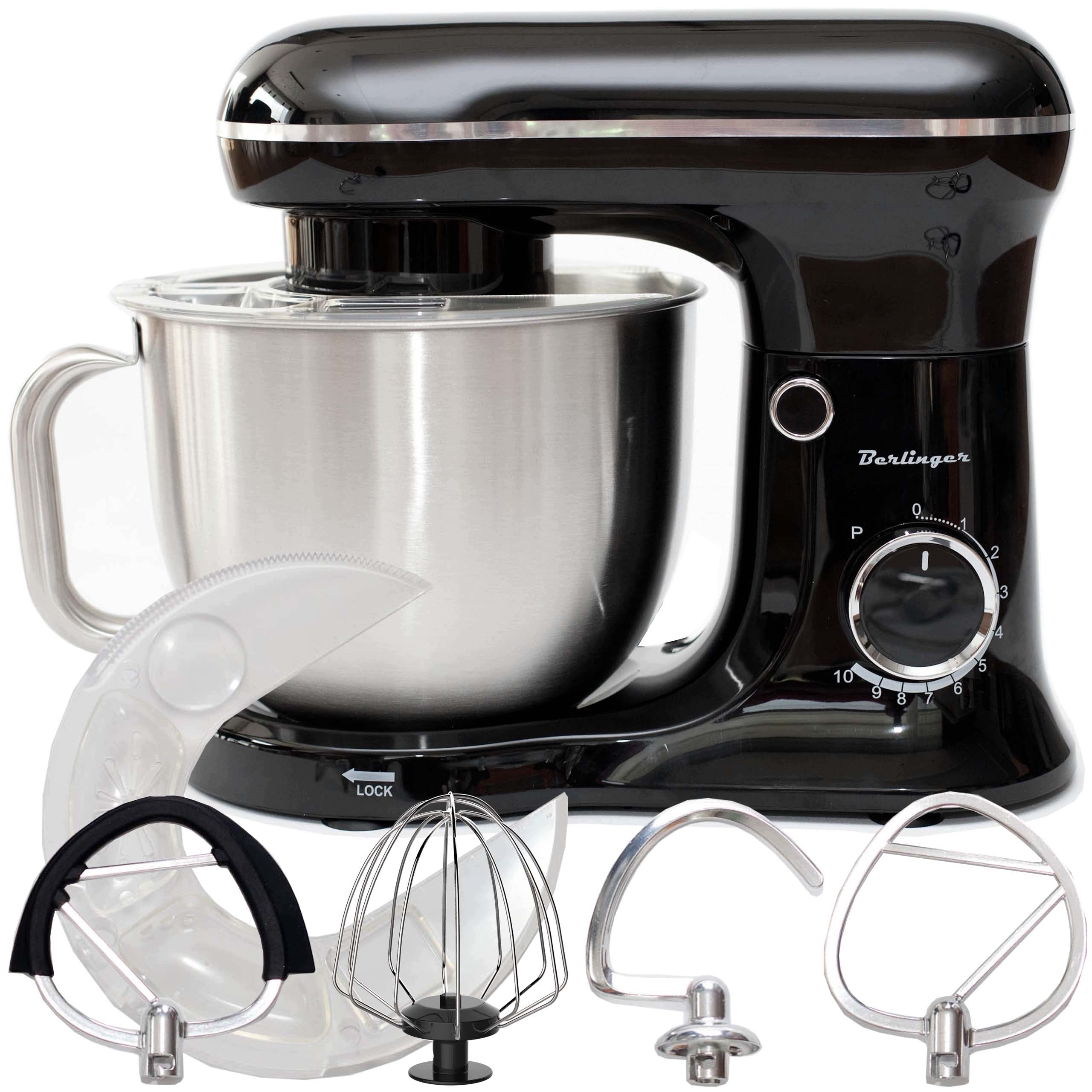 Food processor planetary mixer BERLINGER| Powerful 3200W 5,5L | 4 mixers